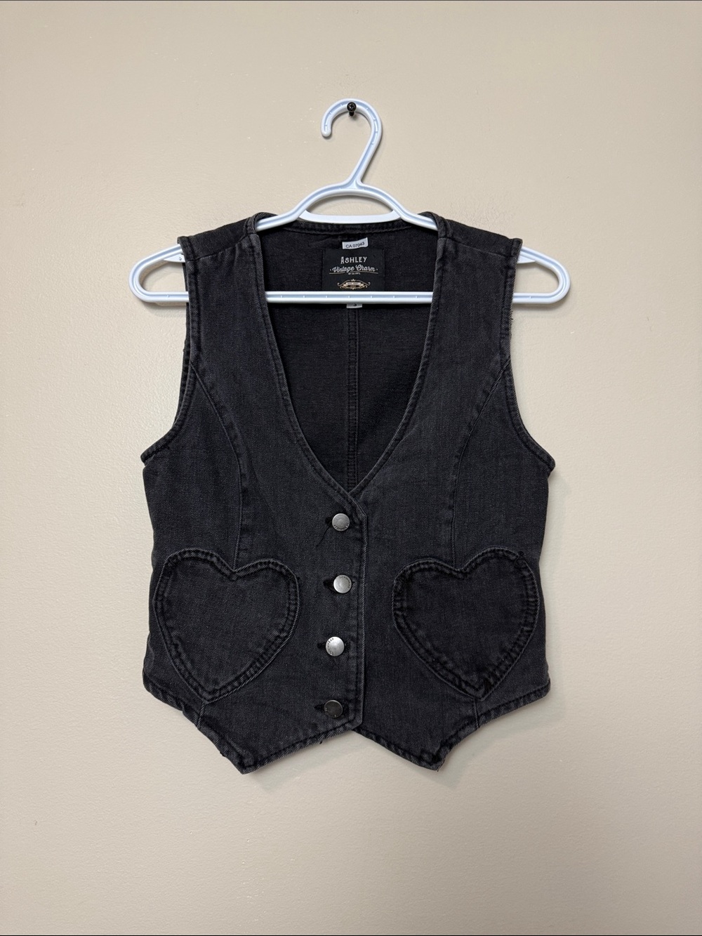 Ashley vintage charm By 26 International Denim Vest Szie S